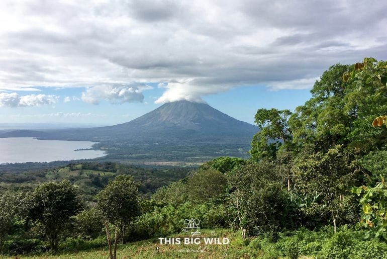 Enjoy beautiful views of Volcan Concepcion from atop Volcan Maderas on Ometepe Island.