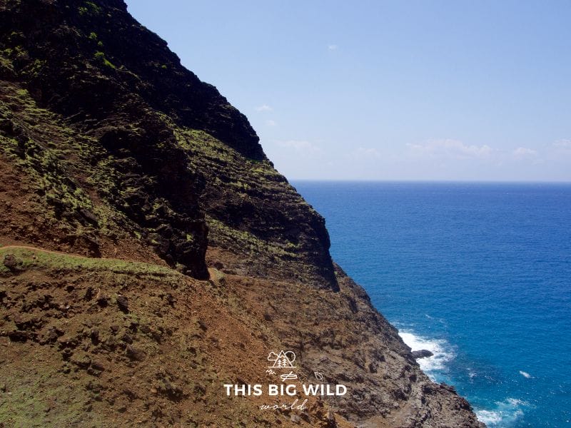 Crawler's Ledge is one of several hikes on the Kalalau Trail along Kauai's Na Pali Coast.