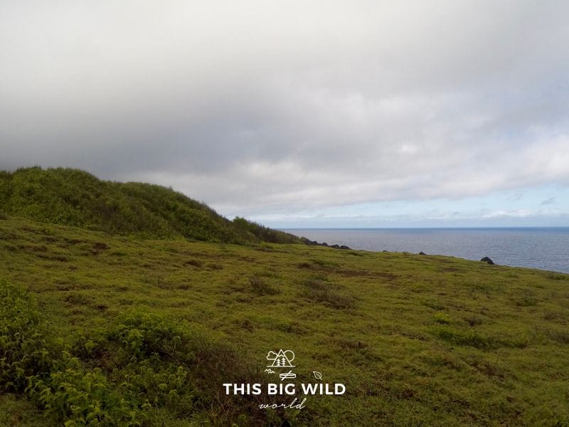 The Na Pali Coast hike in Kauai during an unexpected storm.