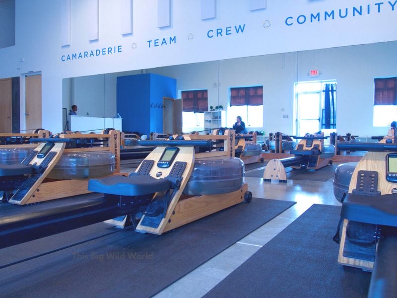Rowing improves hiking fitness. Try WeRow, one of the best gyms in MInneapolis.
