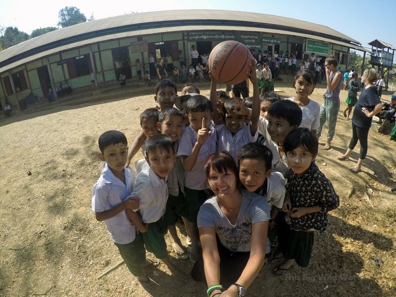 Learning to see the world from another's perspective while playing with schoolchildren in a remote village in Myanmar.