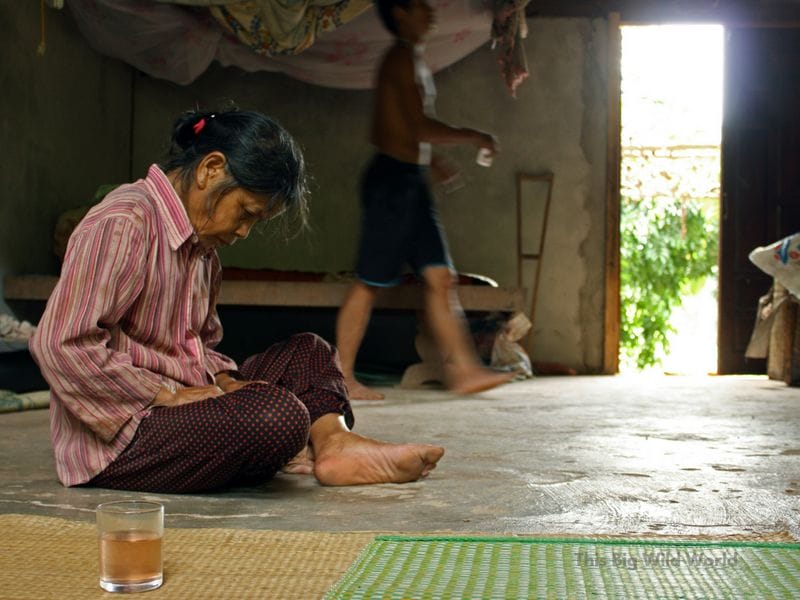 Learning the importance of being present in the moment as this Vietnamese woman invited me into her home to share tea. 