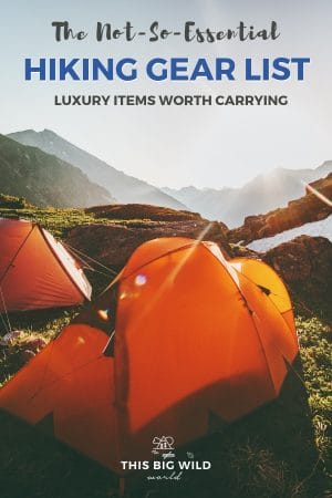 What luxury items do you carry on long distance hikes? You know, the ones you don't really need but make the experience that much better? Add these not-so-essential items to your hiking gear list or, better yet, gift one to your favorite hiking buddy and let them carry it! Including solar panels, an espresso maker, GPS device and more! #hikinggear #hiking