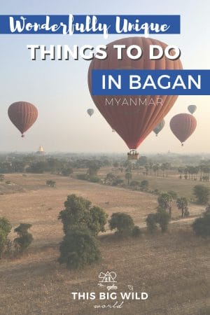 Bagan can only be described as magical. Get off the beaten path with these wonderfully unique things to do in Bagan in Myanmar, including temples in Bagan, scootering in Bagan, cultural experiences in Bagan, taking a hot air balloon over Bagan and more! #myanmar #travel #asia 
