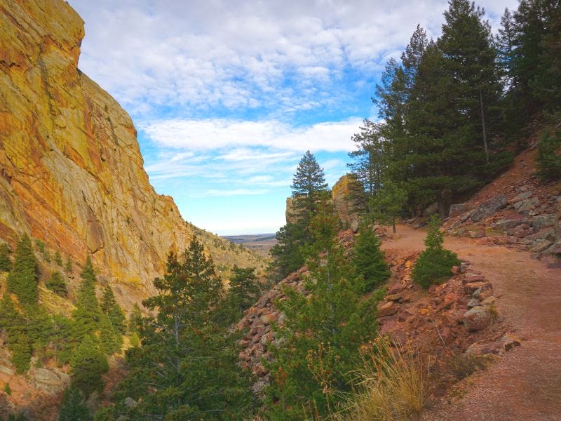 Enjoy hiking at Eldorado Canyon State Park, just outside of Boulder Colorado. Photo by Danielle from Wanderlust While Working.