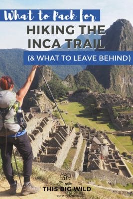 So you wanna hike the Inca Trail to Machu Picchu? Great! But, what in the world do you pack for the 4-day trek? The Prepared Girl's Guide to packing for the Inca Trail has you covered, including what to pack, what to leave behind, and more! #peru #incatrail #machupicchu #cusco
