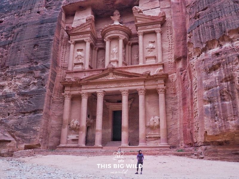 Be sure to wake up early to see the Treasury in Petra without the crowds.