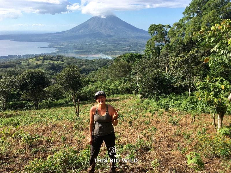 The Volcan Maderas hike on Ometepe Island offers amazing views of the islands other volcano!