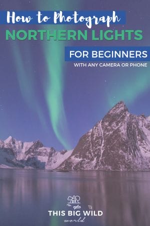 So you are going to see the Northern Lights but don't want a bunch of blurry photos? Look no further. Everything you need to know about photographing the Northern Lights for beginners using a smartphone, GoPro or any camera with a manual setting. Find out about must-have photography gear, smartphone camera app, camera settings, and more! #northernlights #auroraborealis #nightphotography #photography 