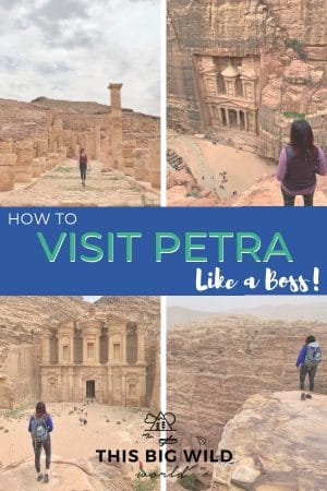 Petra is so much more than the famous Treasury! Check out these boss tips to plan your visit to Petra including how to get the Treasury to yourself, things to do in Petra, where to stay near Petra, answers to frequently asked questions about Petra and more! #petra #jordan #travel 