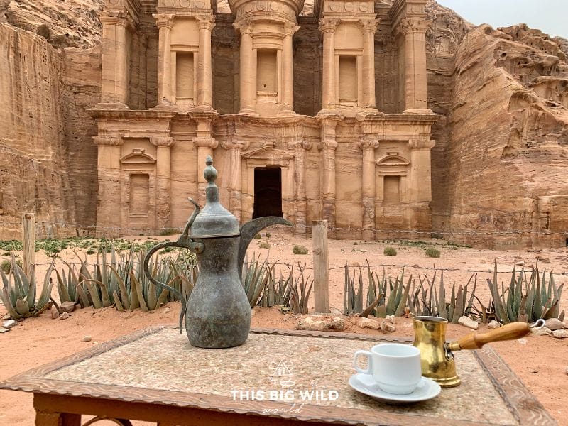 The Monastery, or Ad-Deir, in Petra is a must-see. Enjoy the view of this intricate and well-preserved facade while drinking a coffee at the nearby cafe.