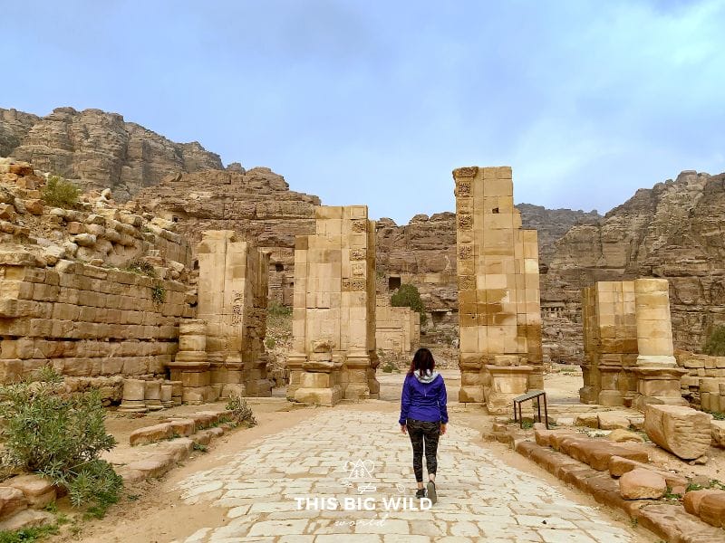 The Colonnaded Street in Petra will transport you to Rome. The street was once a main thoroughfare with Roman inspired columns, churches and buildings. 