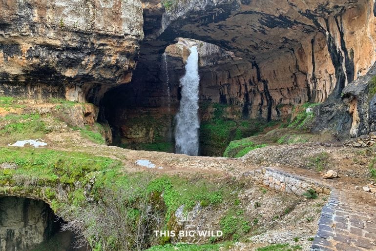 Baatara Gorge Waterfall is just one of the amazing daytrips from Beirut in Lebanon!