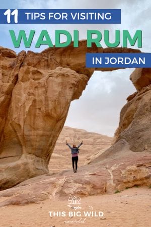 Wadi Rum is a must-visit destination in Jordan. A jeep tour is a popular and fun way to explore the area. These 11 tips will cover what the jeeps are like, what to see in Wadi Rum, where to camp in Wadi Rum and more. #wadirum #jordan #desert #middleeast #travel