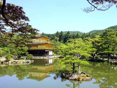 The Nomadic Panda was inspired to visit the Kinkakuji Temple, or Golden Pavilion, in Kyoto after reading 'Memoirs of a Geisha.'