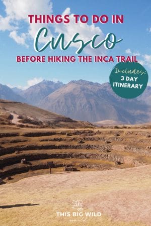 This Cusco itinerary is ideal for those hiking to Machu Picchu and the Sacred Valley. It includes the best things to do in Cusco Peru plus tips for acclimating for the Inca Trail. #incatrailhike #thingstodoCusco #Cuscoperu  