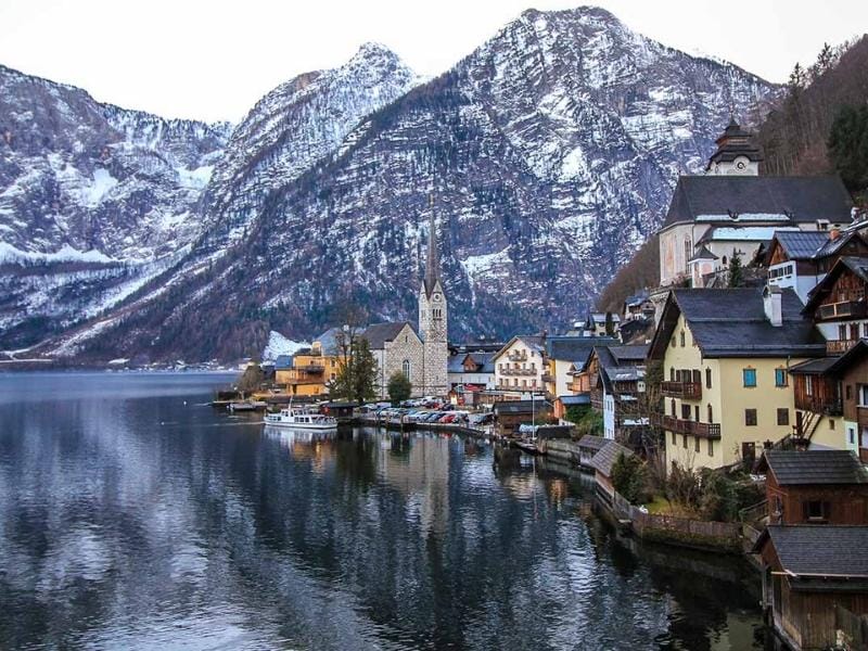 Small towns nestled in the mountains make Austria a perfect winter wonderland.