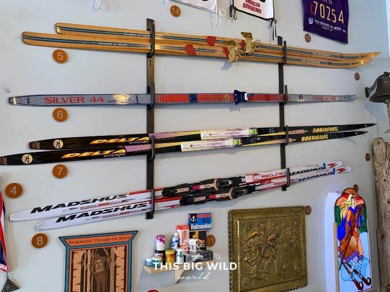 Learn about the history of cross-country ski gear at the Tony Wis Museum of the American Birkebeiner in Hayward WI.