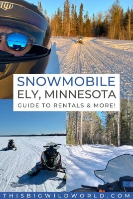 Snowmobile Ely Minnesota, a guide to rentals and more!