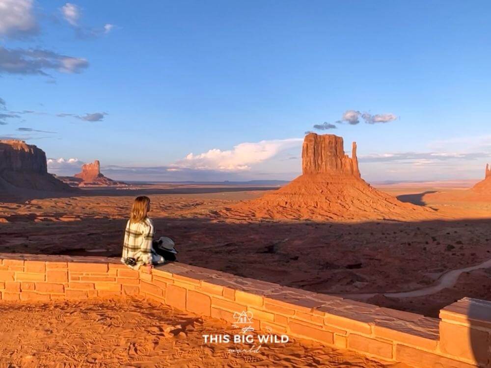 Me watching sunset at Monument Valley.