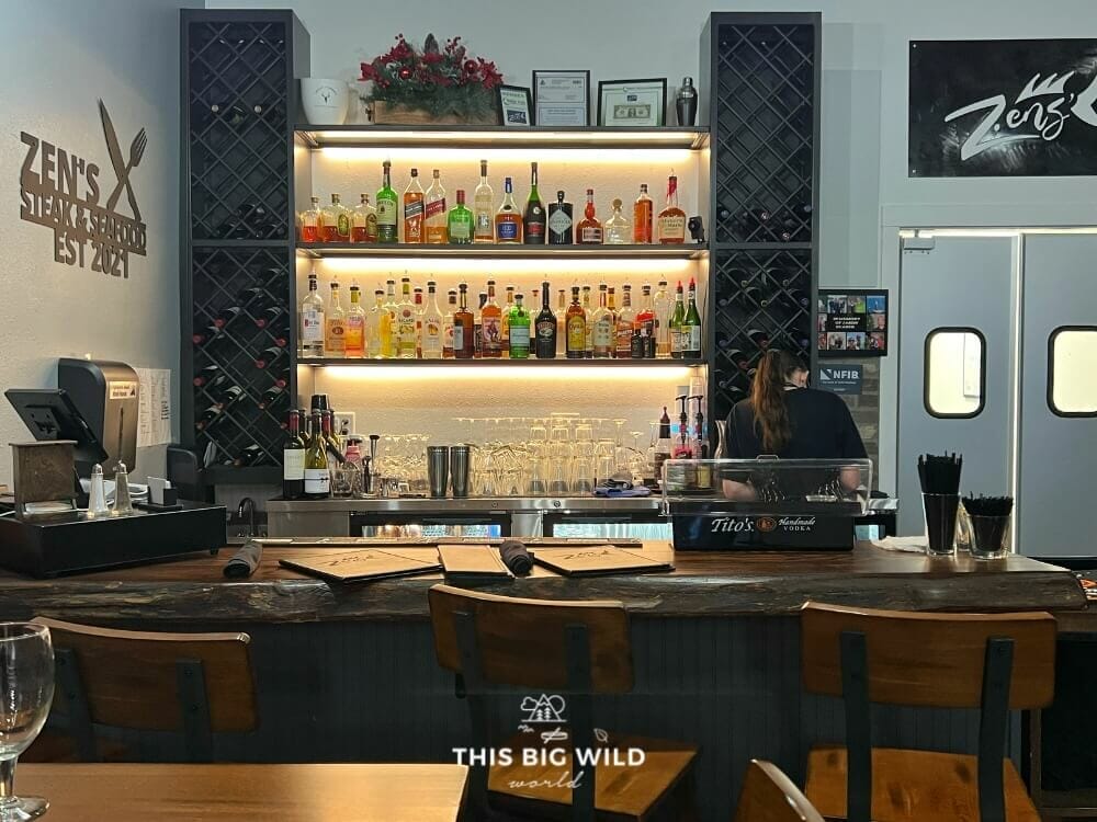 Bar at Zen Steak and Seafood in Fergus Falls