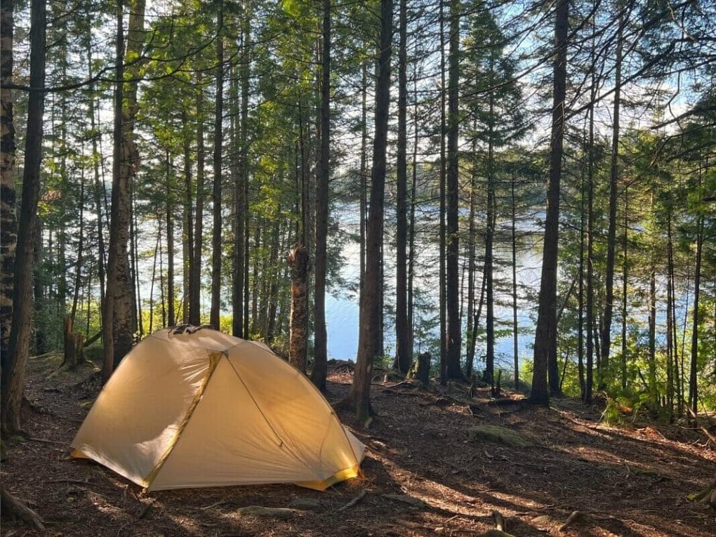 Dry socks in the sun at camp each night to prevent blisters while backpacking.